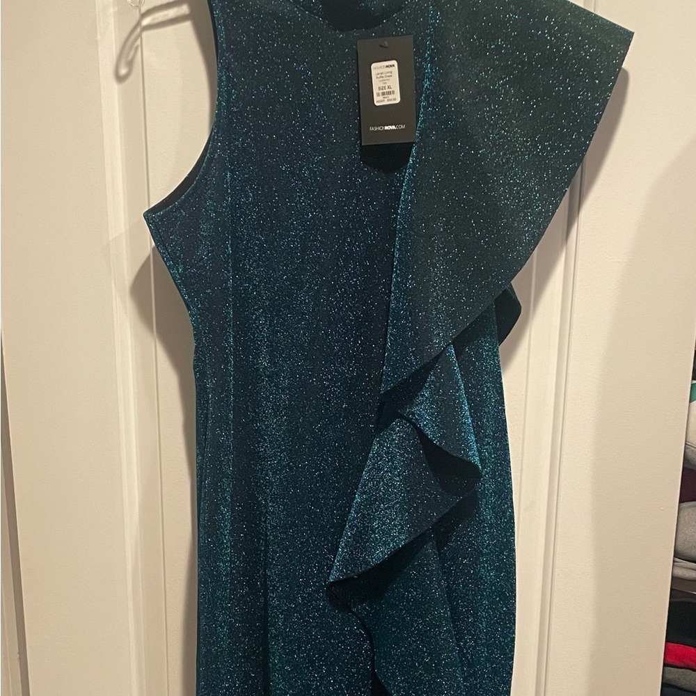 Ruffle midi dress